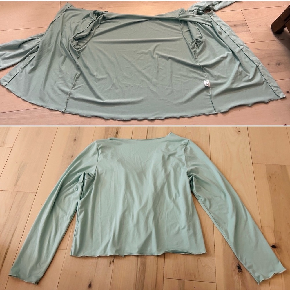 3 Piece Mint Green Women's Sleepwear Set*Cardigan/Tank/Pants NWOT Large - Picture 15 of 16